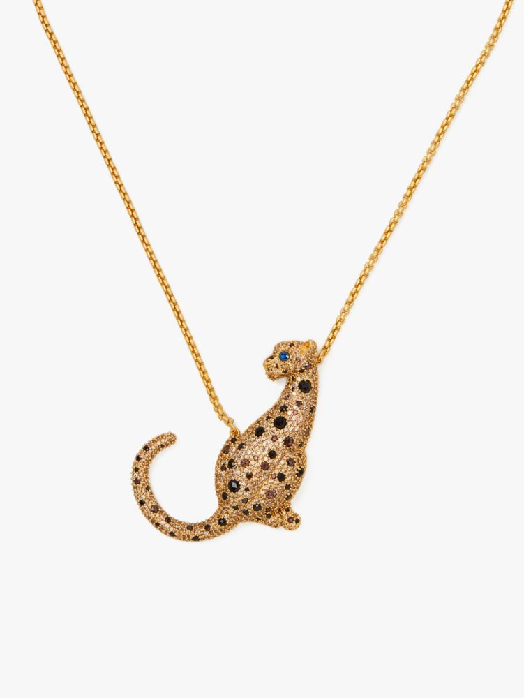 Women's neutral multi leopard statement pendant | Kate Spade New York UK