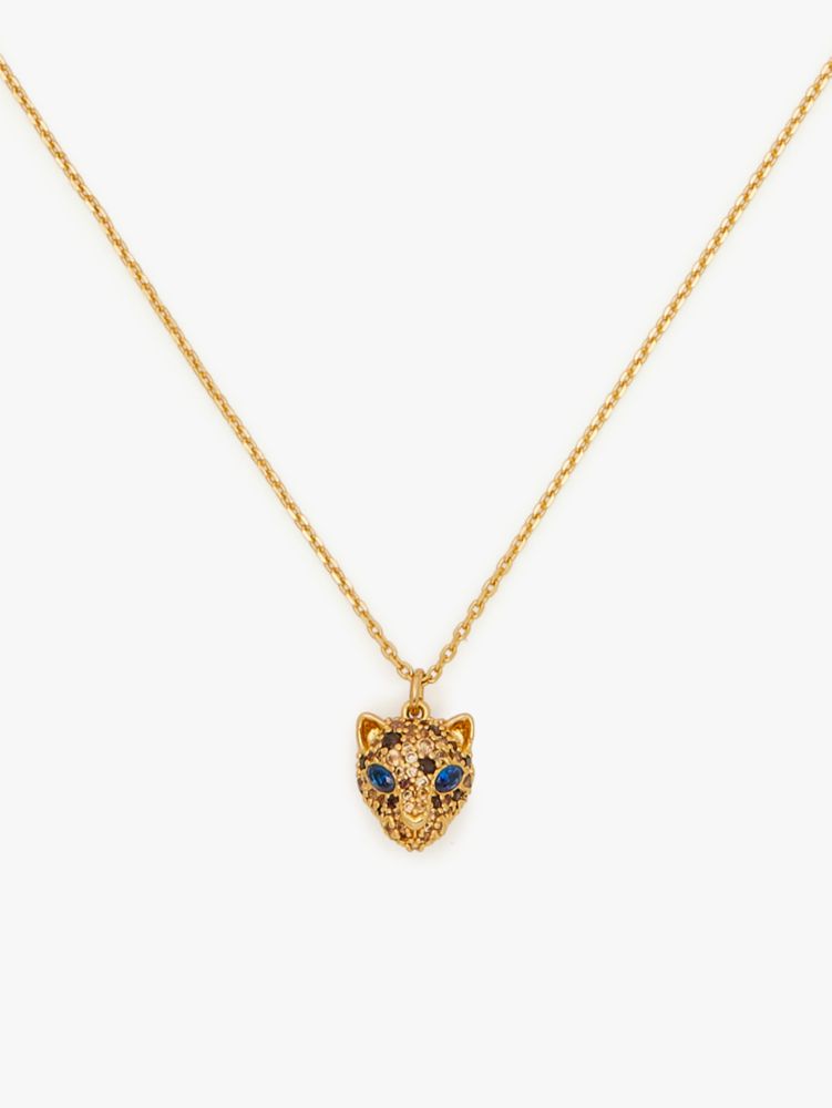 Fierce Leopard Mini Pendant | Kate Spade New York