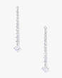 Magic Moment Linear Earrings, Clear/Silver, Product