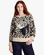 Leopard Pullover Mit Schleife, , Product