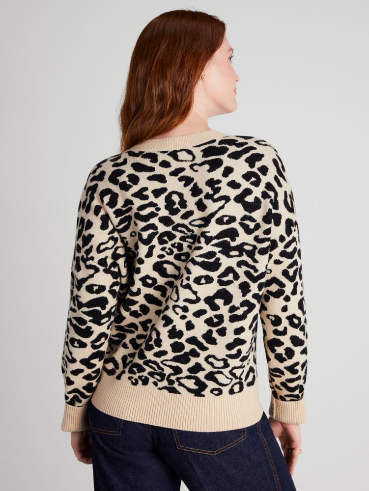 Leopard Bow Sweater | Kate Spade New York