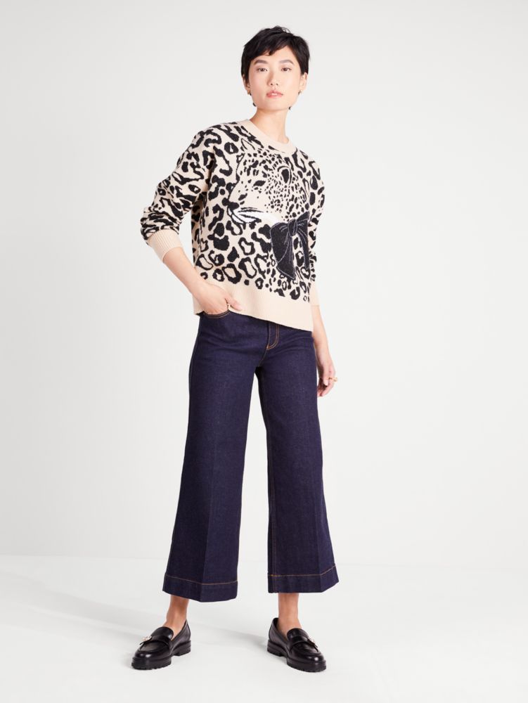 Leopard Bow Sweater | Kate Spade New York