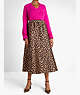 Leopard Jacquard Midi Skirt, Roasted Cashew, ProductTile