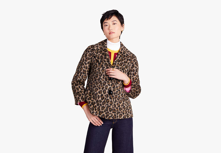 Brushed Leopard Jacke, , Product