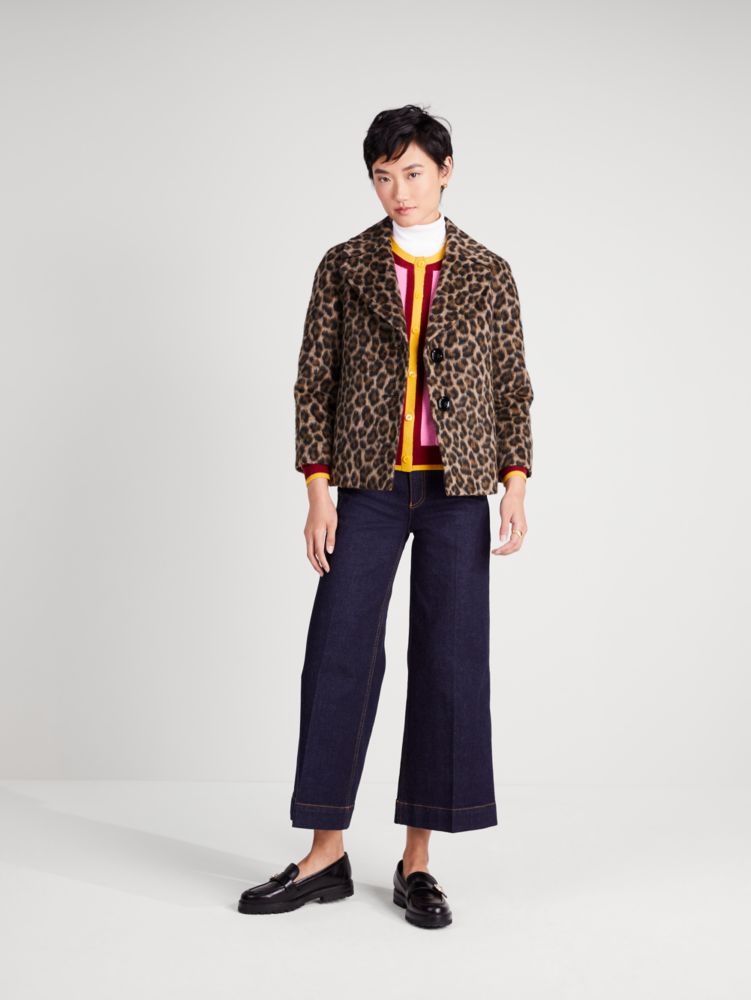 Brushed Leopard Jacket | Kate Spade New York