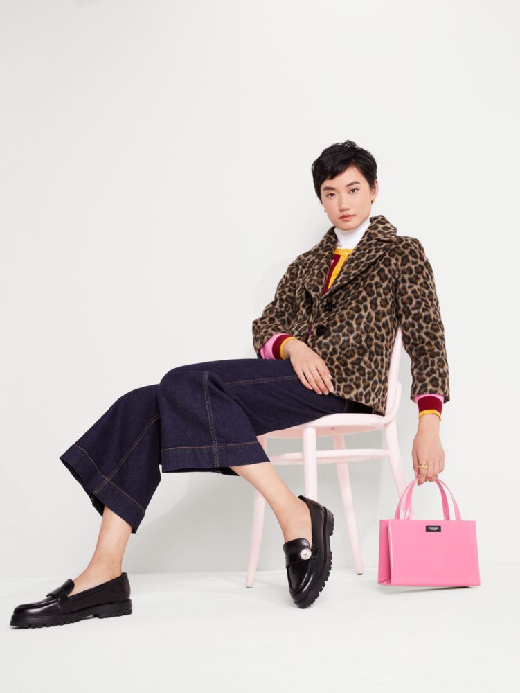 Brushed Leopard Jacket | Kate Spade New York