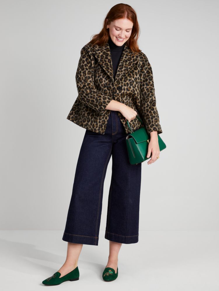 Brushed Leopard Jacket | Kate Spade New York
