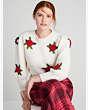 Crochet Roses Sweater, Cream, Product