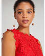 Floral Lace Dress, Engine Red, Product