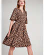 Lovely Leopard Wrap Dress, Roasted Cashew, Product