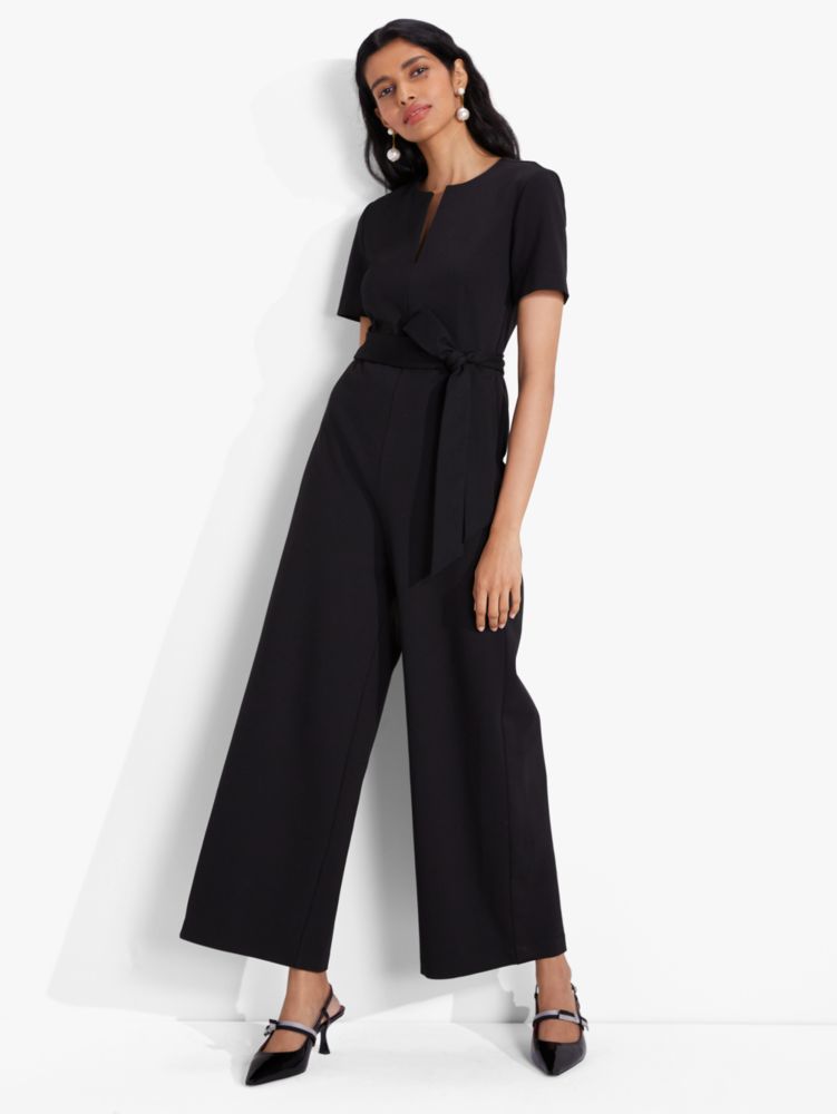 Ponte Split Neck Jumpsuit | Kate Spade New York