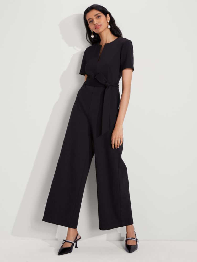 Ponte Split Neck Jumpsuit | Kate Spade New York