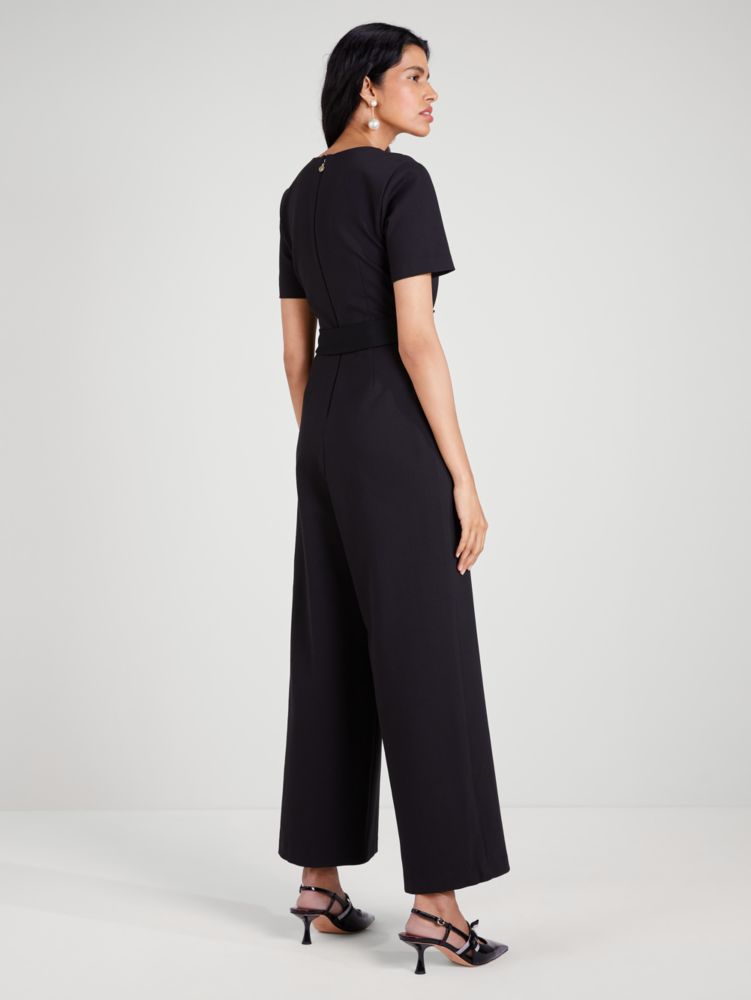 Ponte Split Neck Jumpsuit | Kate Spade New York