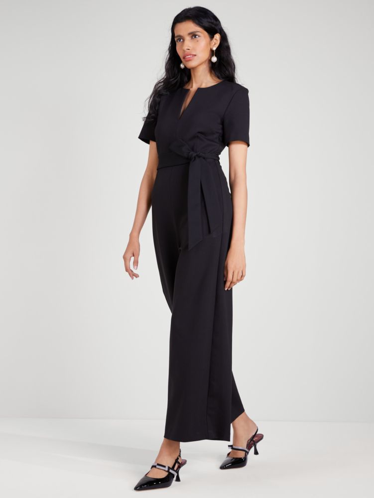 Ponte Split Neck Jumpsuit | Kate Spade New York