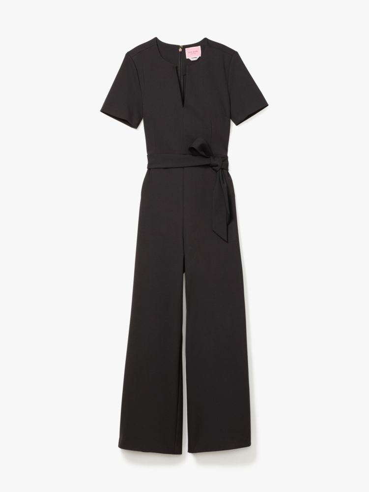 Ponte Split Neck Jumpsuit | Kate Spade New York