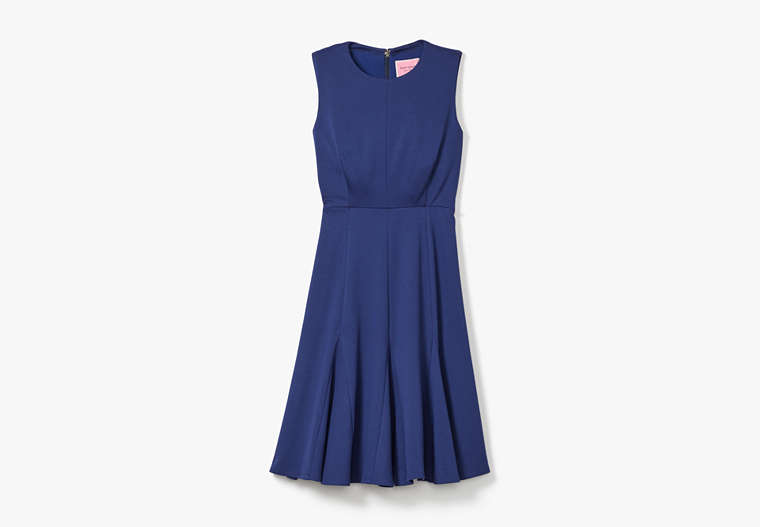 Ponte Sleeveless Dress, French Navy, Product