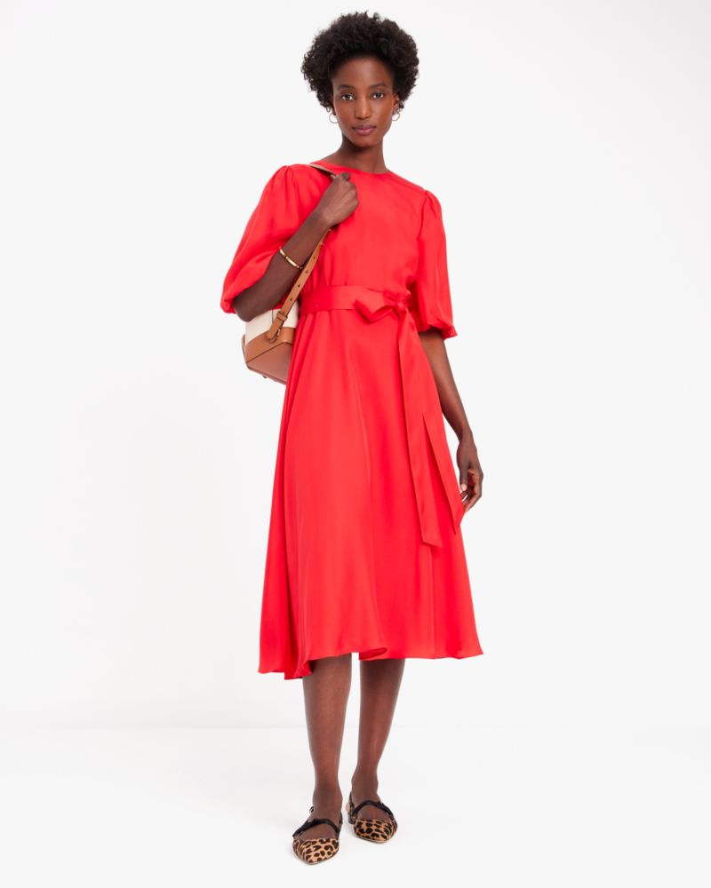 Kate spade grand sales flora poplin midi dress