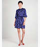 Joy Dot Silk-blend Twill Dress, Citrine Blue, ProductTile