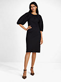 pleated sleeve ponte dress, , s7productThumbnail