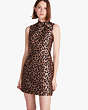 Leopard Jacquard Knott Dress, , Product