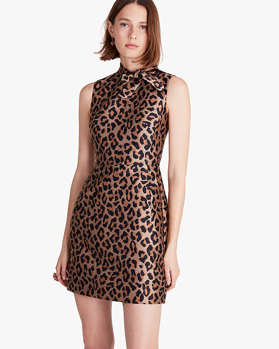 Arriba 99+ imagen kate spade leopard print dress