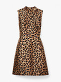 leopard jacquard knott dress, , s7productThumbnail