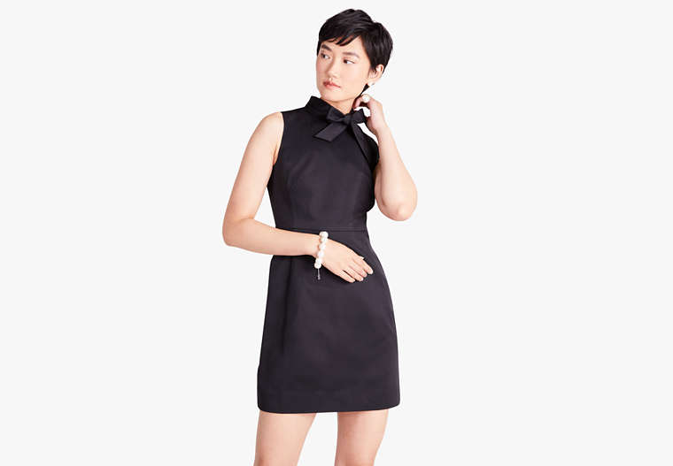 Faille Knott Dress, Black, Product