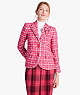 Plaid Tweed Blazer, Pink Multi, ProductTile