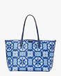 Spade Flower Monogram Sutton Large Tote, , Product