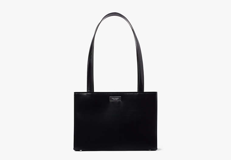 Sam Icon Leather Medium Shoulder Bag, Black, Product