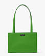 Sam Icon Leather Medium Shoulder Bag, Green, Product
