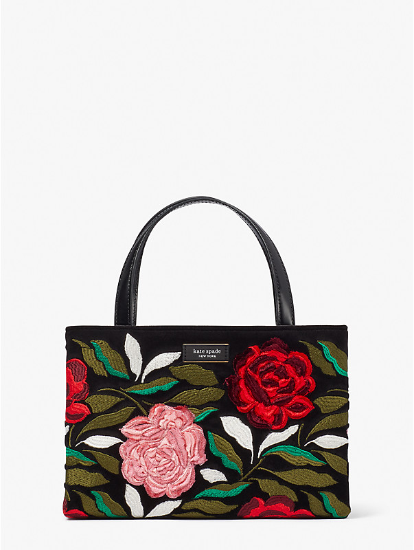 sam icon rose garden small tote, , rr_large