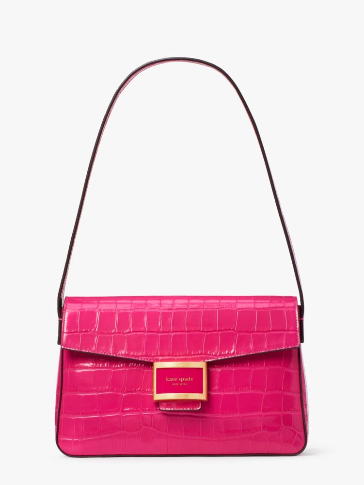 Katy Croc Embossed Medium Shoulder Bag | Kate Spade New York