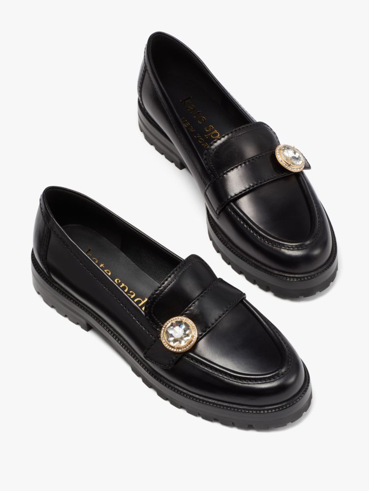 Arriba 86+ imagen kate spade leather loafers