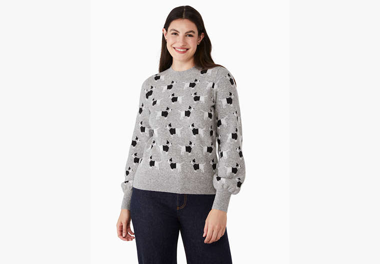 Claude Dachshund Sweater, Grey Melange, Product image number 0