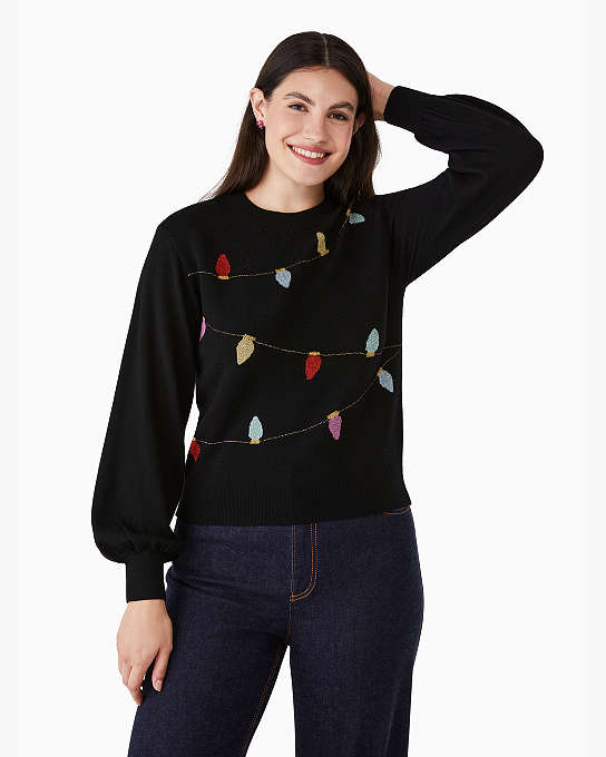 String Lights Holiday Sweater | Kate Spade Surprise