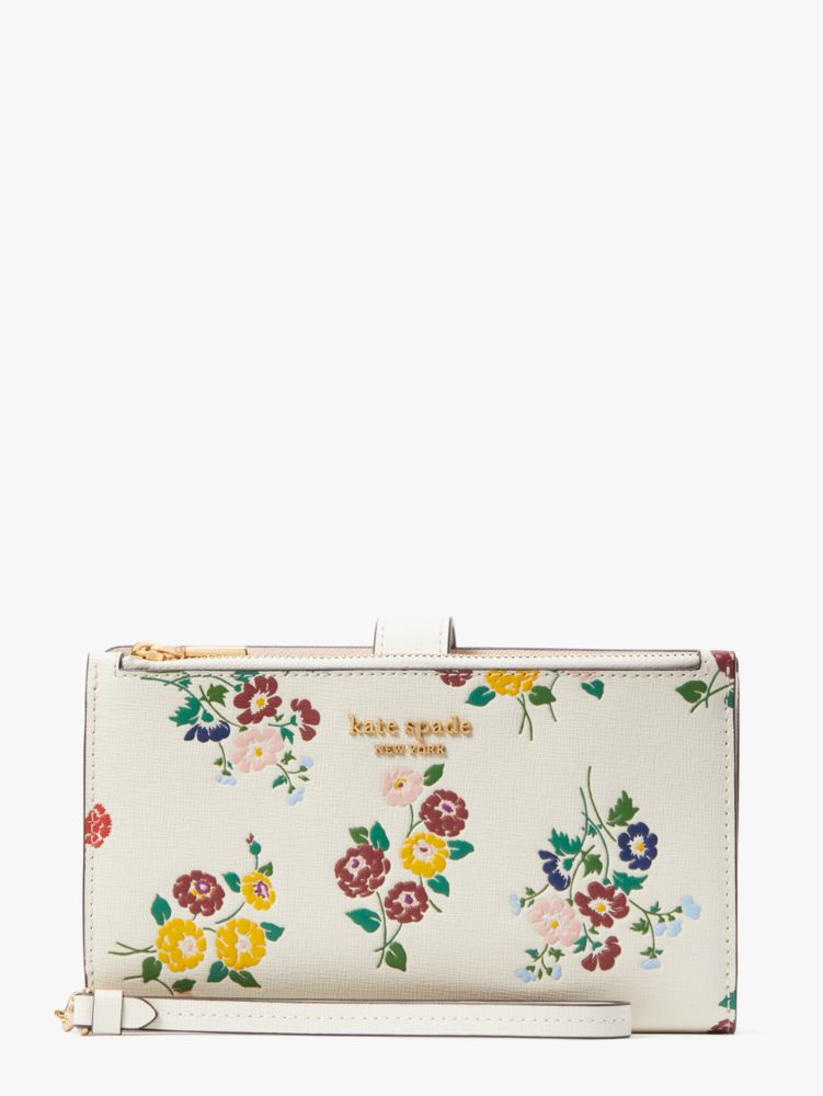 Morgan Bouquet Toss Embossed Phone Wallet | Kate Spade New York