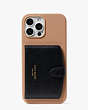 Morgan iPhone 13 Pro Max Cardholder Case, Cafe Mocha Multi, Product