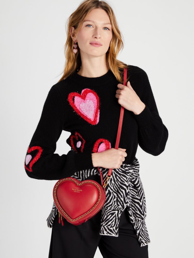 Kate spade black heart purse 