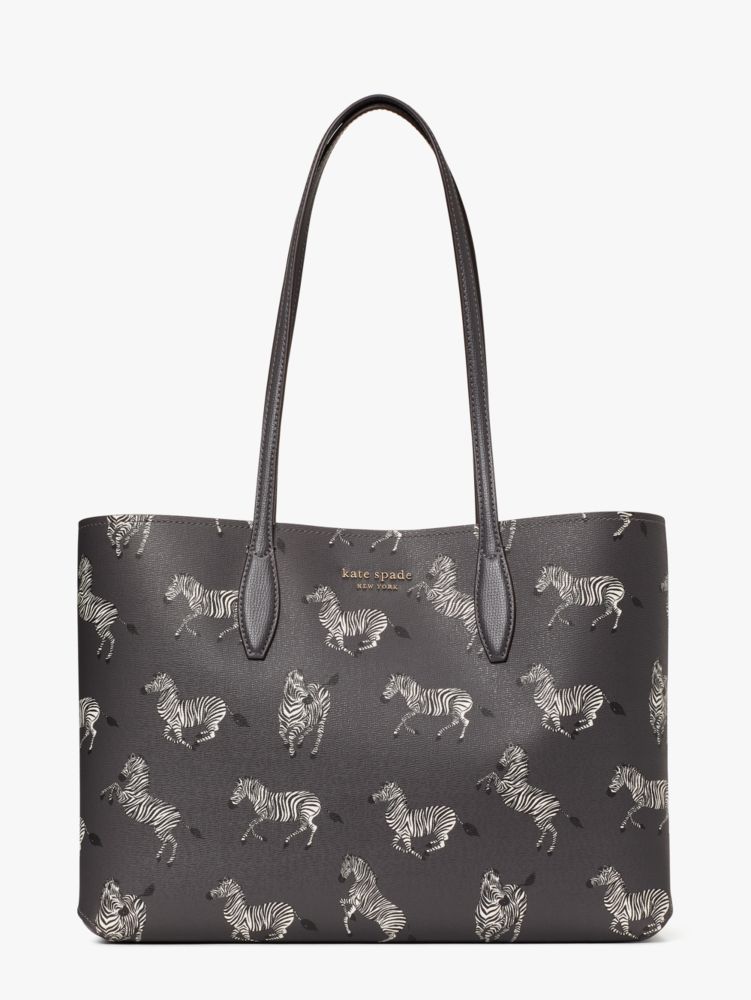 Kate Spade All Day Dancing Zebras Printed Large Tote