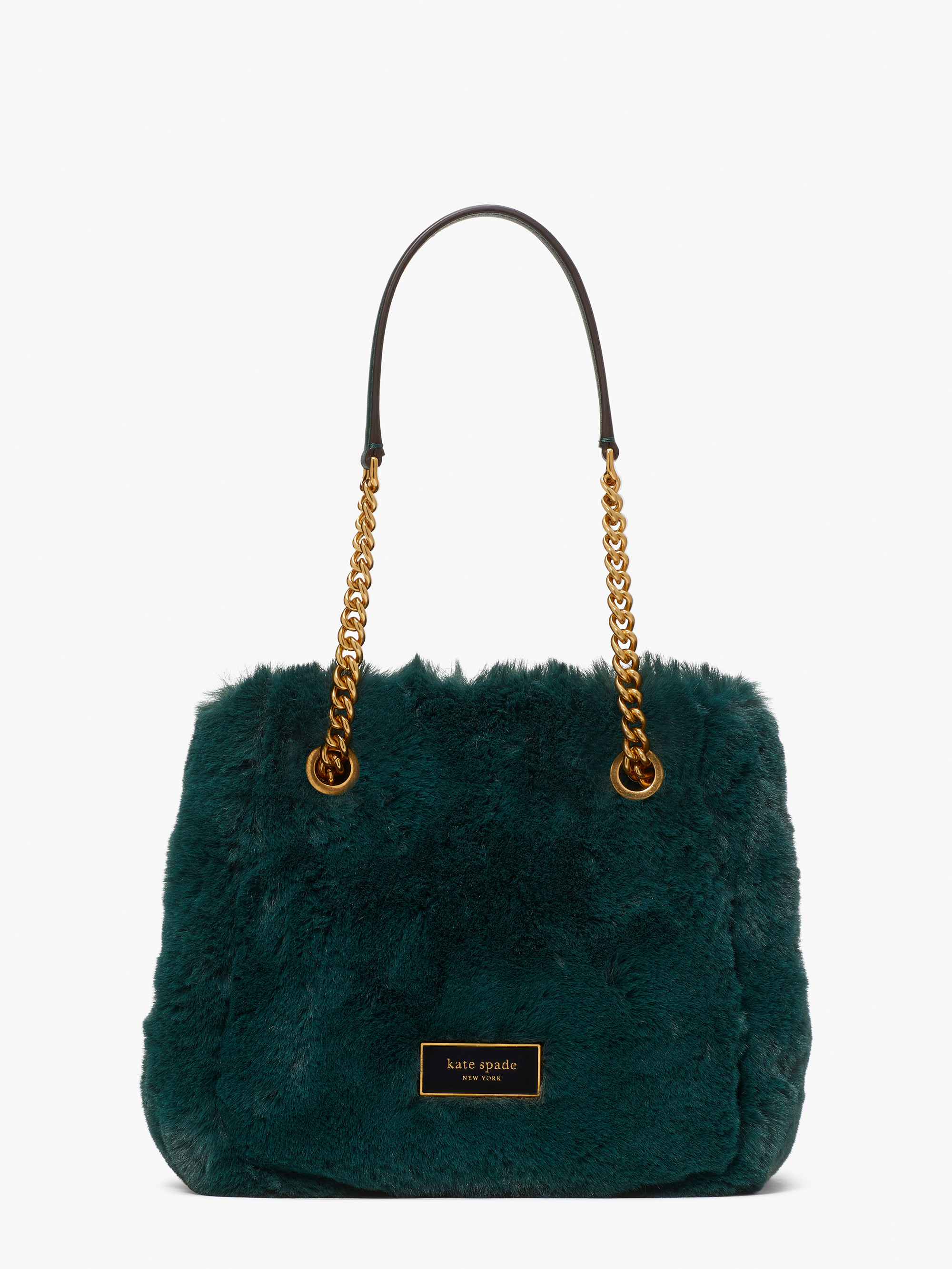Kate Spade Cleo Faux Fur Small Chain Bucket Bag
