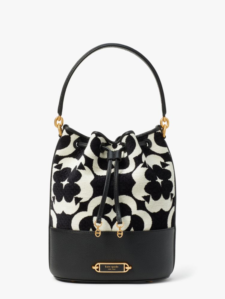 Spade Flower Monogram Gramercy Chenille Medium Bucket Bag | Kate Spade New  York