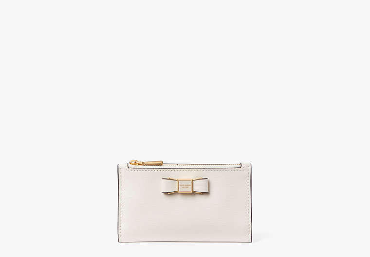 Morgan Bow Embellished Small Slim Bifold Wallet | Kate Spade New York