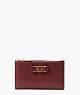 Morgan Bow Embellished Small Slim Bifold Wallet, Autumnal Red, ProductTile