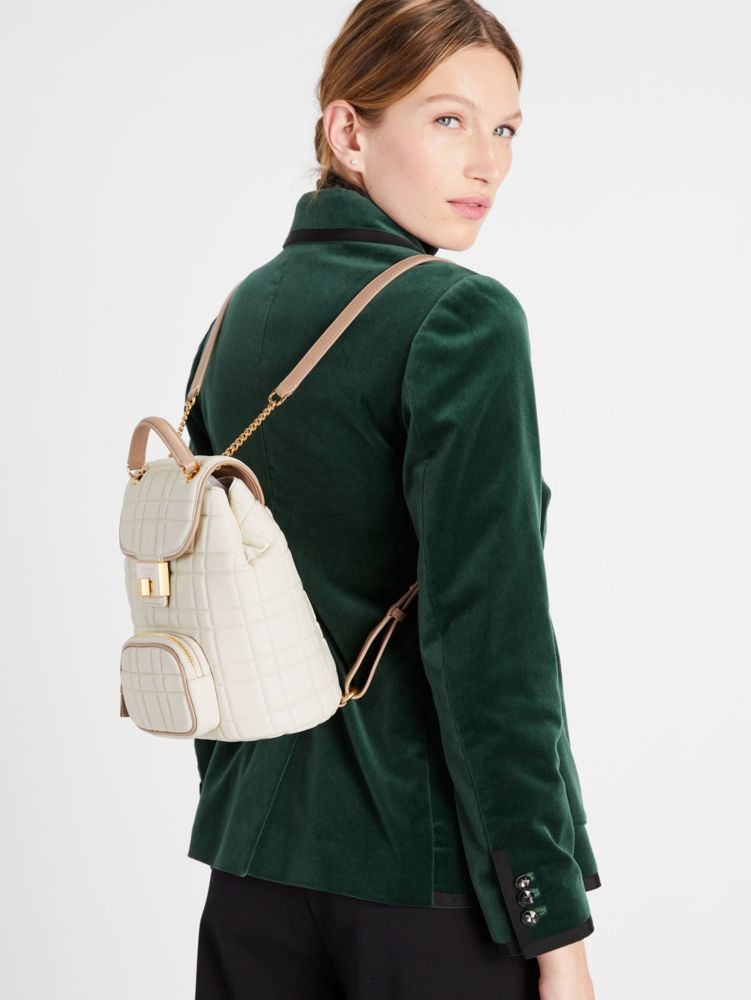 Kate spade quilted outlet backpack