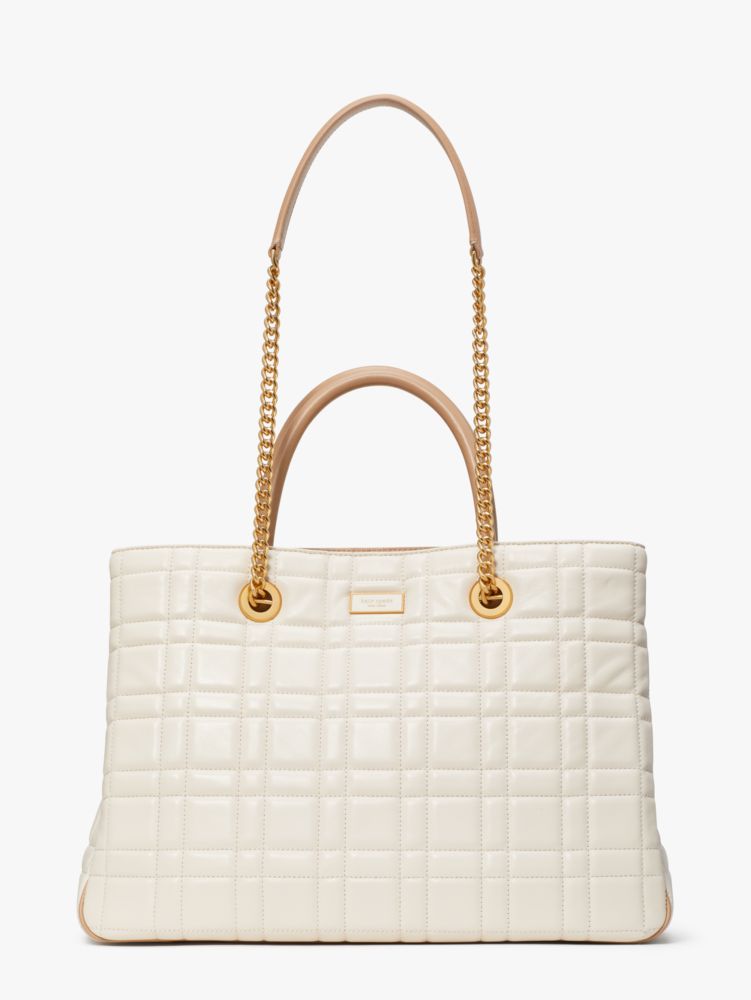 Evelyn Quilted Medium Convertible Shopper Bag
