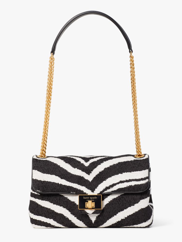 Evelyn Zebra Bouclé Jacquard Medium Convertible Shoulder Bag | Kate Spade  New York