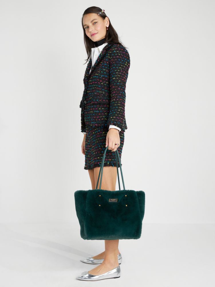 Everything Faux Fur Medium Tote | Kate Spade New York