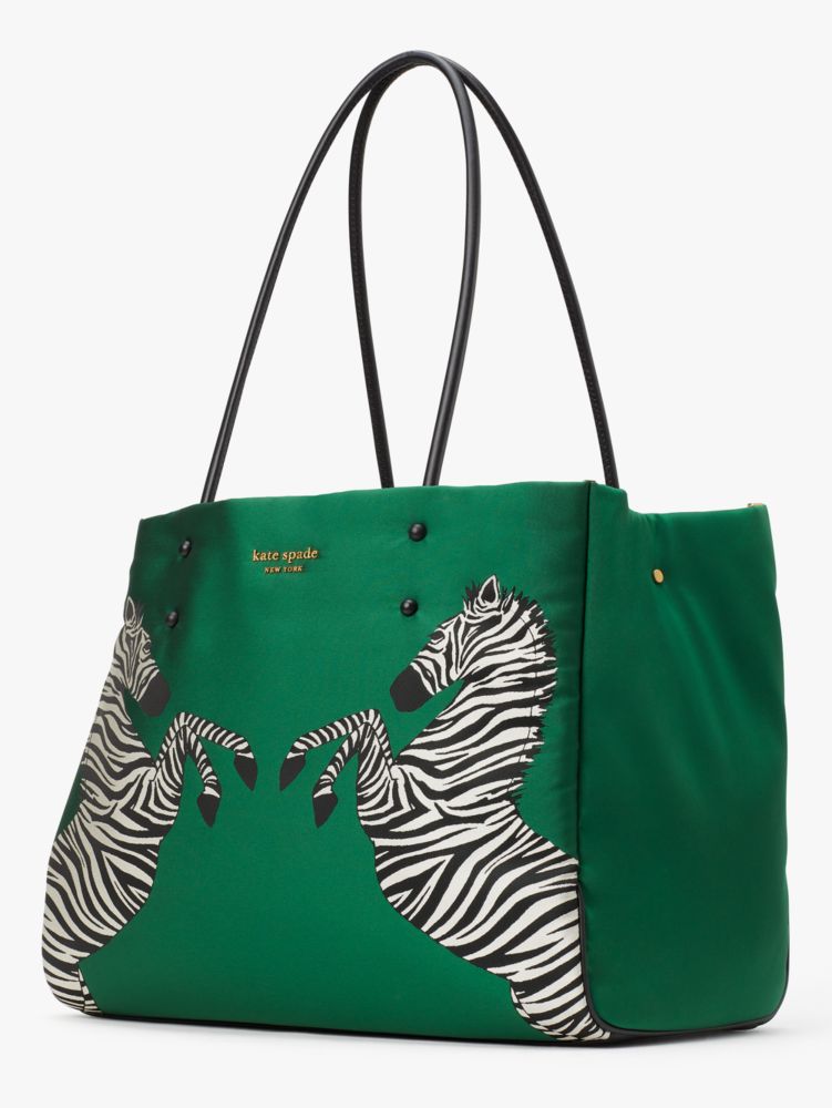 Everything Dancing Zebras Embroidered Large Tote | Kate Spade New York