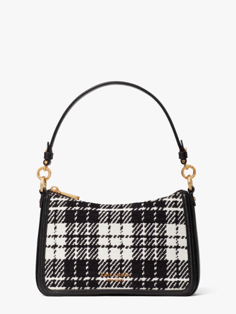 Hudson Posh Plaid Jacquard Medium Convertible Crossbody | Kate Spade New  York